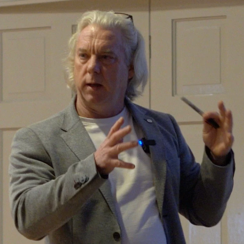 Simon Grice speaking at an event